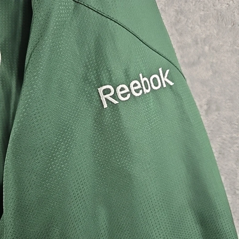 New York‎ Jets Jacket Mens 2XL Green NFL Football Reebok Fleece Lined Hooded Zip